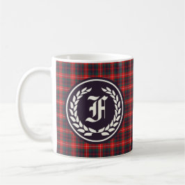 Taza De Café Fraser Clan de Lovat Modern Tartán Monograma