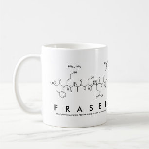 Taza De Café Fraser péptido nombre mug