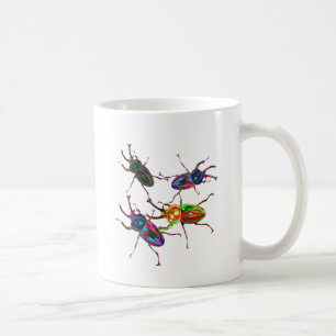 Taza De Café Freaky Guay Rainbow Stag Beetles