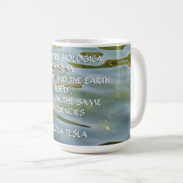 Taza De Café Frecuencia de Nikola Tesla Cita – Ondulación del A