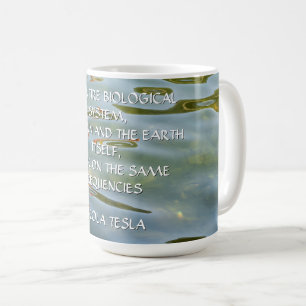 Taza De Café Frecuencia de Nikola Tesla Cita – Ondulación del A