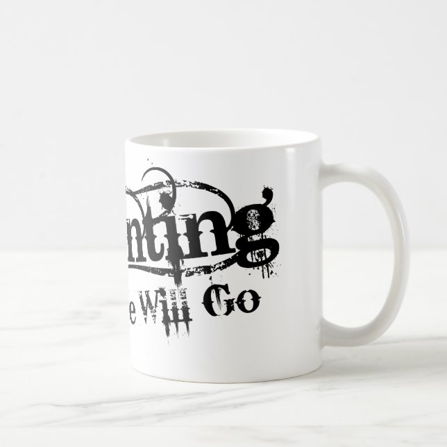 Taza De Café Frecuentando iremos logotipo negro del LLC (Derecha)