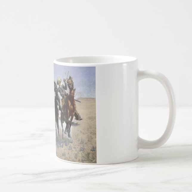 Taza De Café Frederic Remington - Ayudando a un Camarada (Derecha)