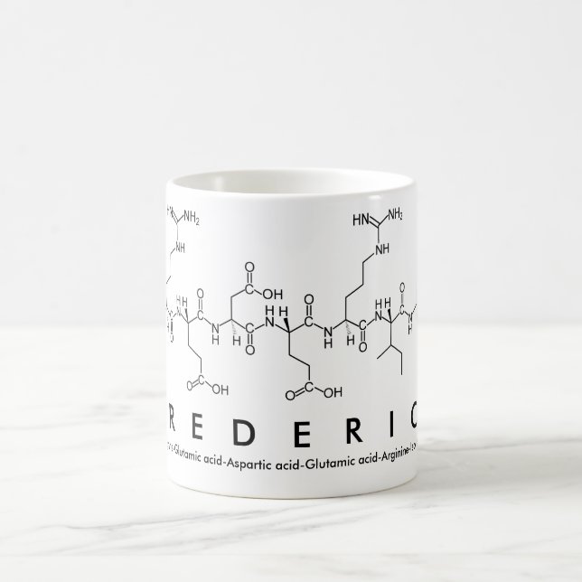 Taza De Café Frederick peptide name mug (Centro)