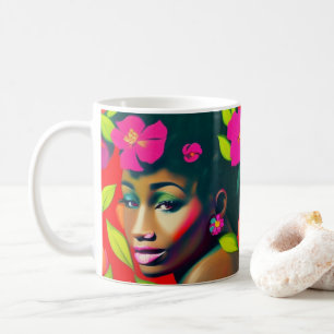 Taza De Café Fredericka resume mujer afroamericana