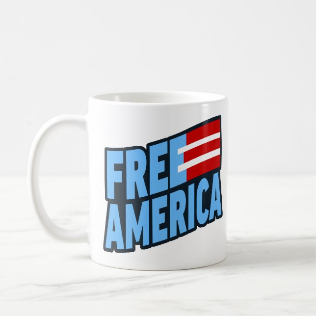 Taza De Café Free America Mug (Izquierda)