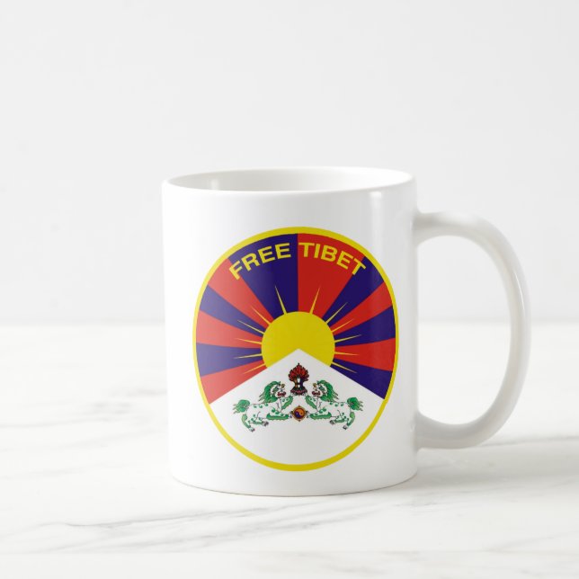 Taza De Café Free Tibet (Derecha)
