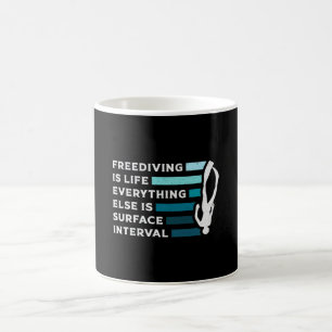Taza De Café Freediving Is Life Diving Apnoe Fans Freediver