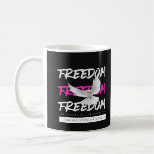 Taza De Café Freedom Dove Typografía urbana