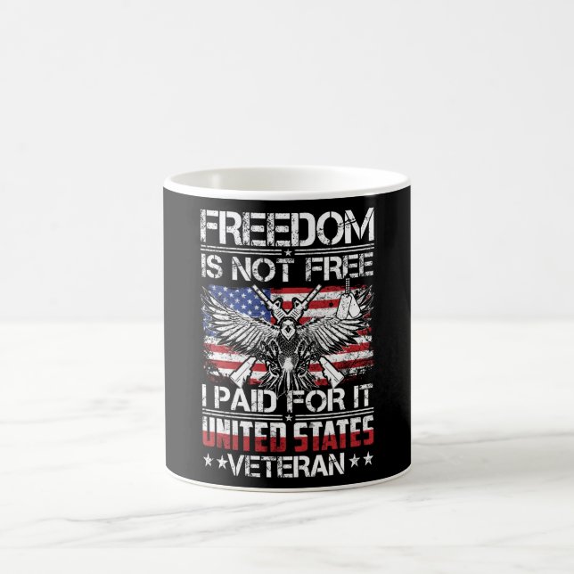Taza De Café Freedom Isnt Free Veteran - American Eagle (Centro)