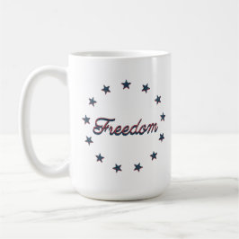 Taza De Café Freedom Patriotic America 250 Stars Design