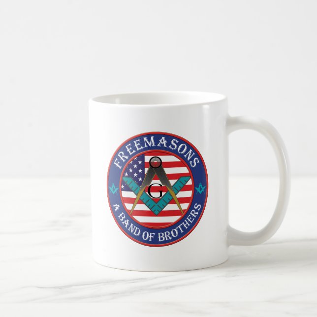 Taza De Café Freemasons - banda de hermanos (Derecha)