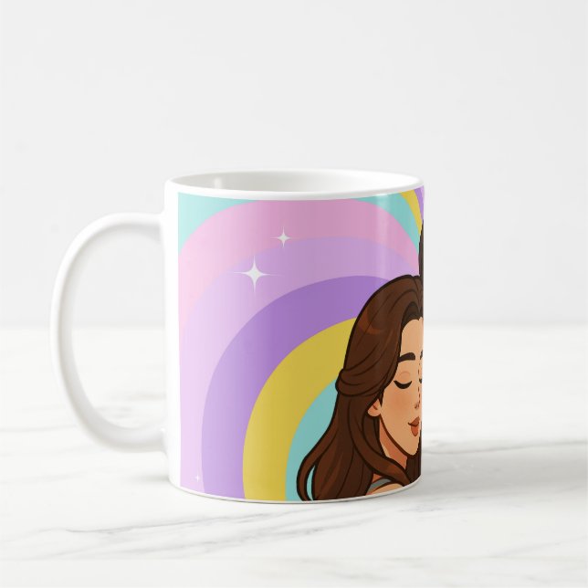 Taza De Café Freenbecky Thai GL Ship Couple Freen & Becky  (Izquierda)