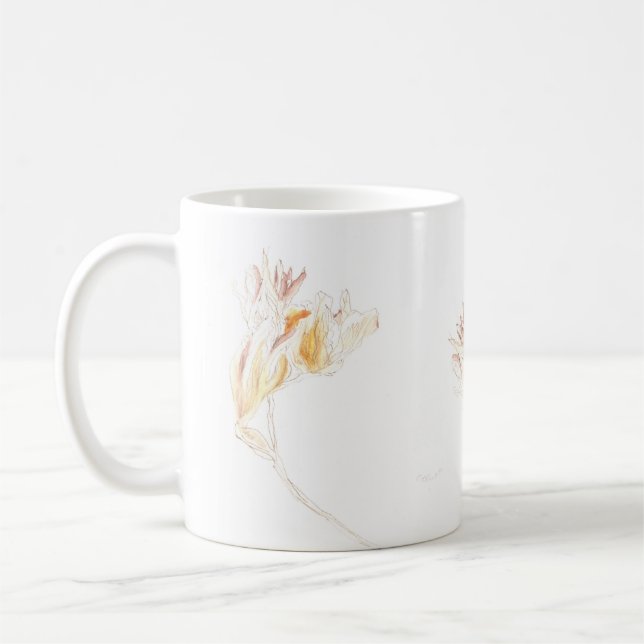Taza De Café Freesia seca Nº 3 (Izquierda)