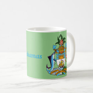 Taza De Café Freetown, Bahamas con escudo de armas (Eleuthera)