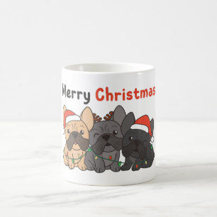 Taza De Café French Bulldog Christmas Animals Cute Dogs Coffee