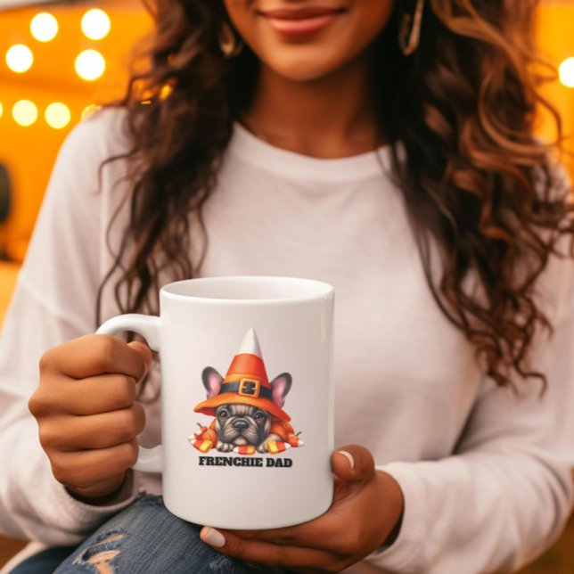 Taza De Café French Bulldog Cute Halloween Candy Costume (Subido por el creador)