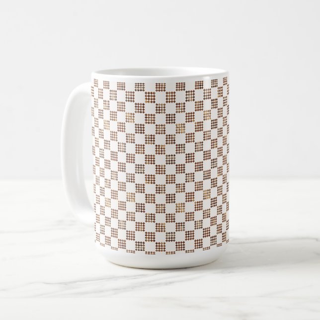 Taza De Café French Imperial-Inspired Checkerboard Mug (Anverso izquierdo)