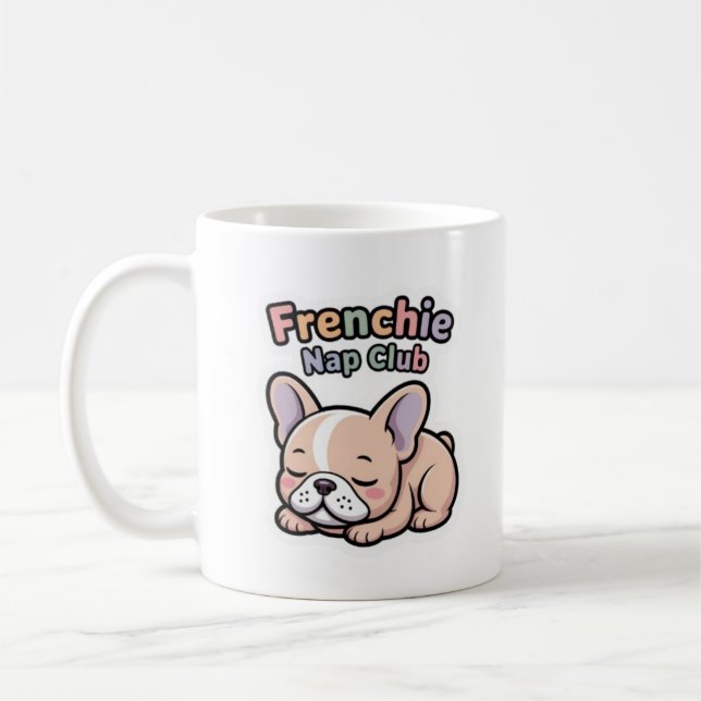 Taza De Café Frenchie Nap Club Cute Sleeping French Cofee (Izquierda)