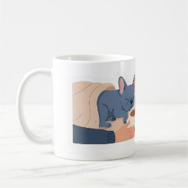 Taza De Café Frenchie Napping Coffee Cold Funny French Bulldog