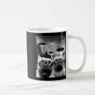 Taza De Café Frenchie UFO Selfie - Perro Bulldog Francés Divert