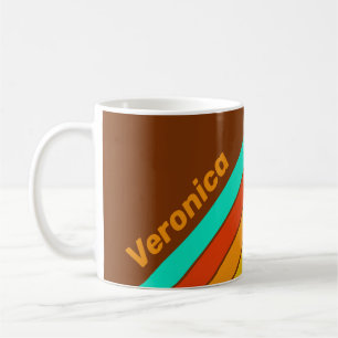 Taza De Café Frente de Niebla de Franjas del Suelo del Bosque c