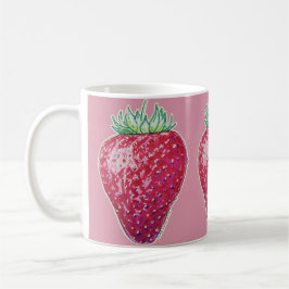 Taza De Café Fresa de pie