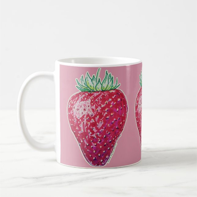 Taza De Café Fresa de pie (Izquierda)