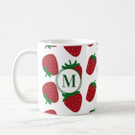 Taza De Café Fresa Patten Mug Inicial