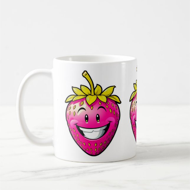 Taza De Café Fresa rosa (Izquierda)