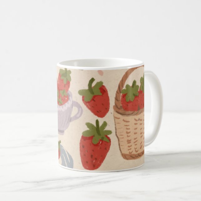 Taza De Café Fresas (Anverso derecho)