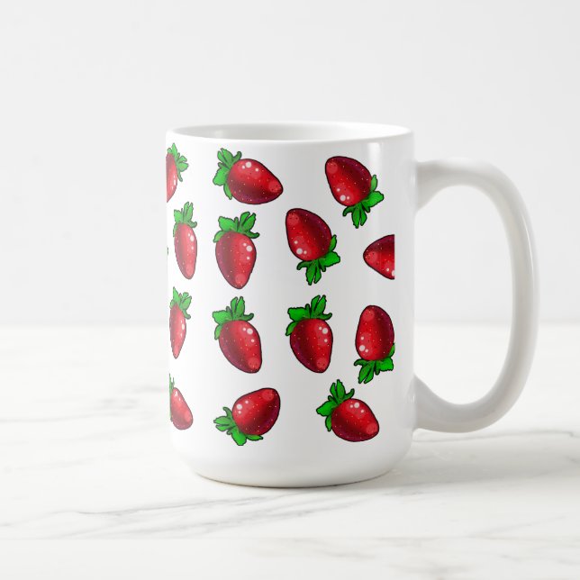 Taza De Café Fresas Frescas (Derecha)