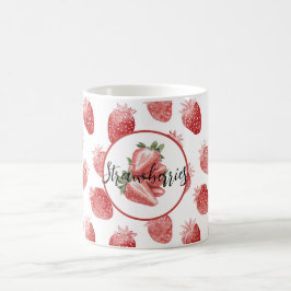 Taza De Café Fresas Rojas Fruta