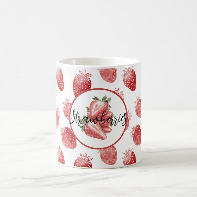 Taza De Café Fresas Rojas Fruta   (Centro)