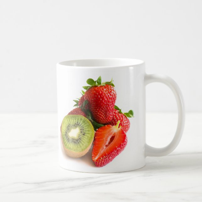 Taza De Café Fresas y kiwi (Derecha)