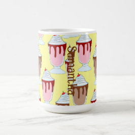 Taza De Café Fresas Y Lechones De Chocolate