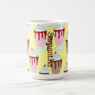 Taza De Café Fresas Y Lechones De Chocolate