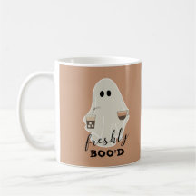 Freshly Boo'd | Halloween Cute Ghost Lovers Brown