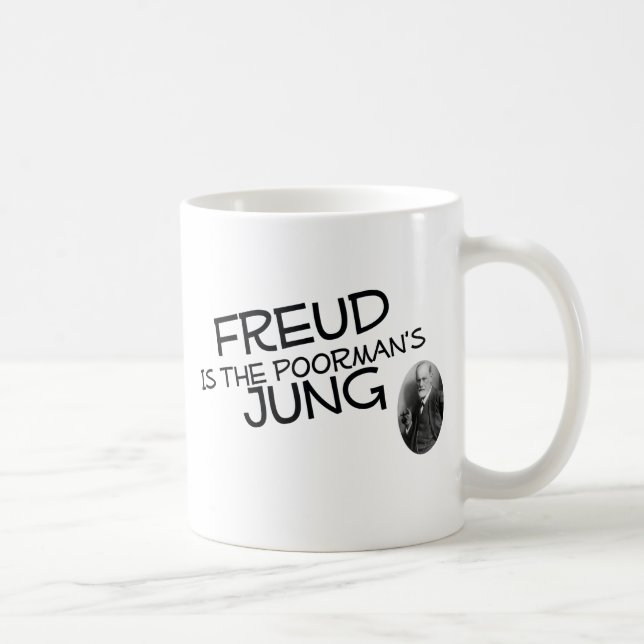 Taza De Café Freud es el Jung del Poorman (Derecha)