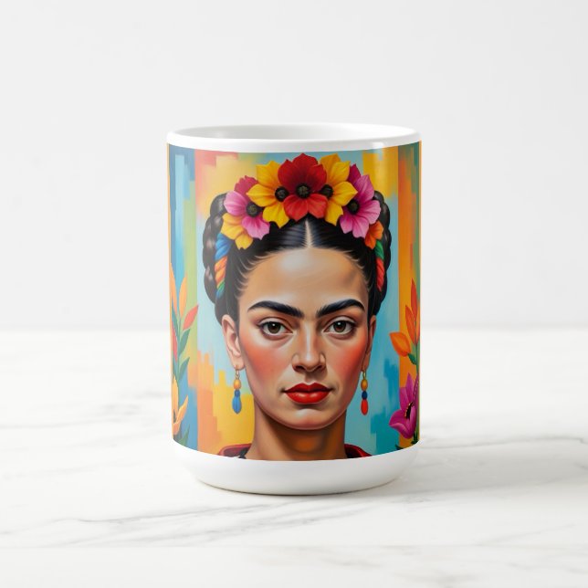 Taza De Café Frida Kahlo Print (Centro)
