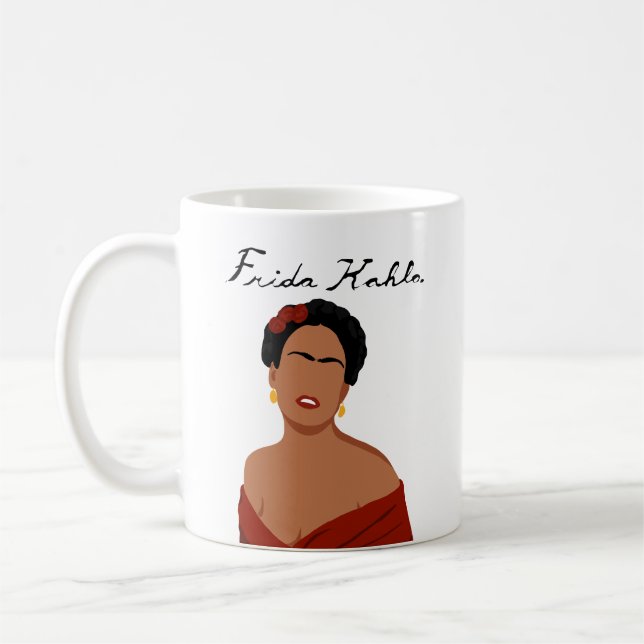 Taza De Café Frida Kahlo Signature (Izquierda)