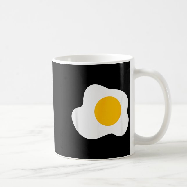 Taza De Café Fried Egg Graphic Funny Breakfast Eggs Lover  (Derecha)