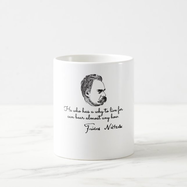 Taza De Café Friedrich nietzsche citas (Centro)