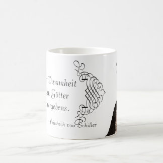 Taza De Café Friedrich von Schiller Quote en ignorancia de