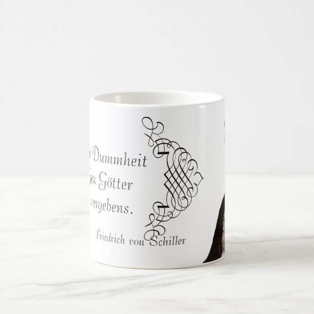 Taza De Café Friedrich von Schiller Quote en ignorancia de (Centro)