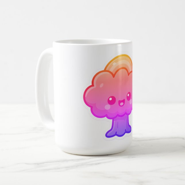 Taza De Café Friendly Kawaii Tree (Anverso izquierdo)