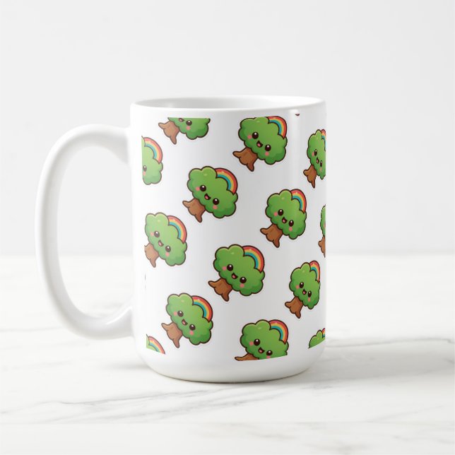 Taza De Café Friendly Kawaii Tree (Izquierda)