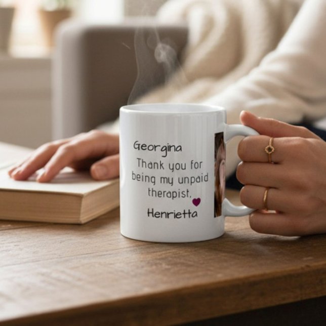 Taza De Café friends gift thank you for being my therapist (Subido por el creador)