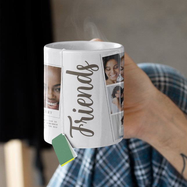 Taza De Café Friends Photo Collage Friend Mug (Subido por el creador)
