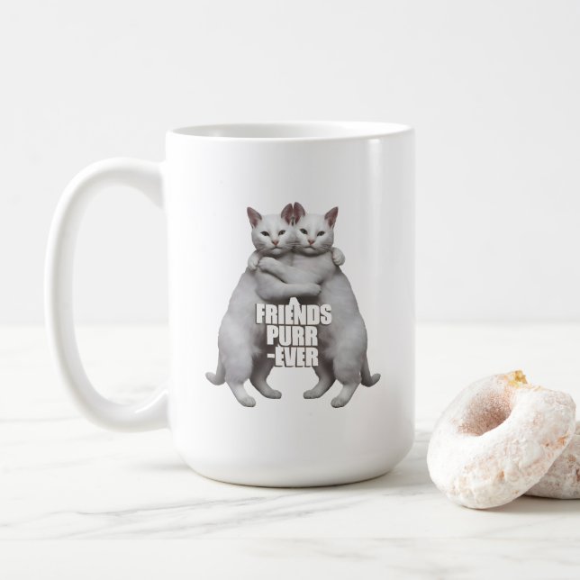 Taza De Café Friends Purr-Ever (Con donut)